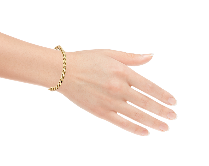 14K YG Curb Link Bracelet