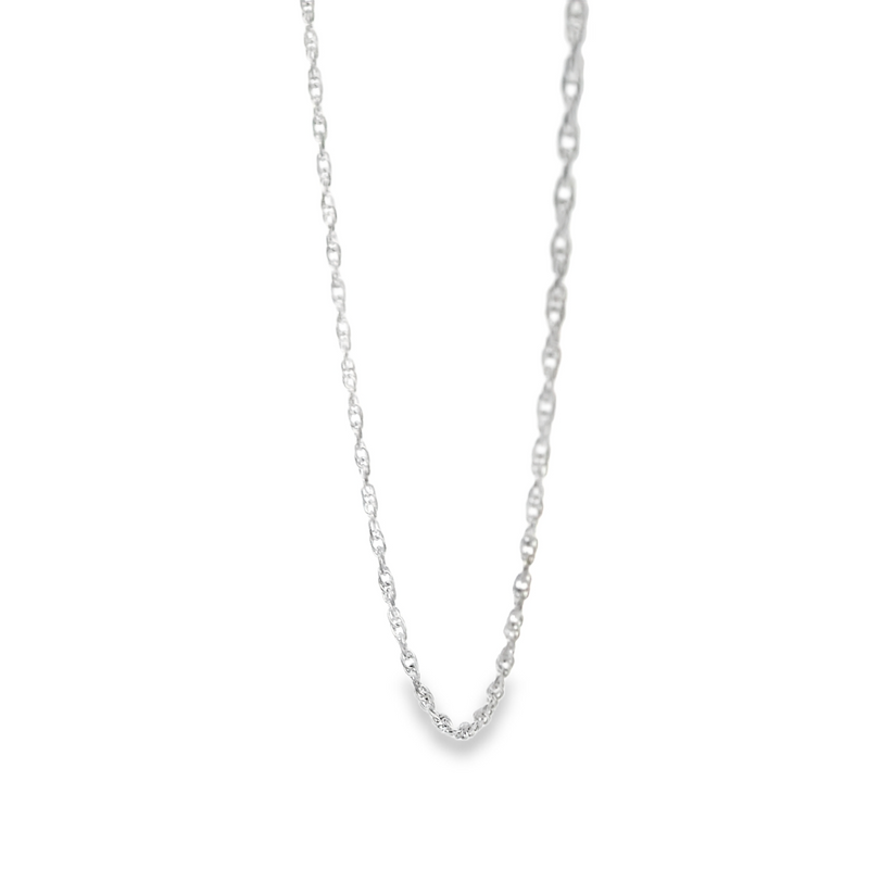 Sterling Silver Loose Rope Chain 20"
