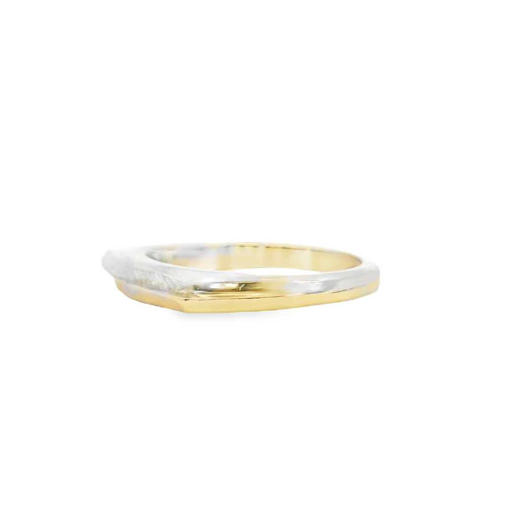 14K Two Tone Band
