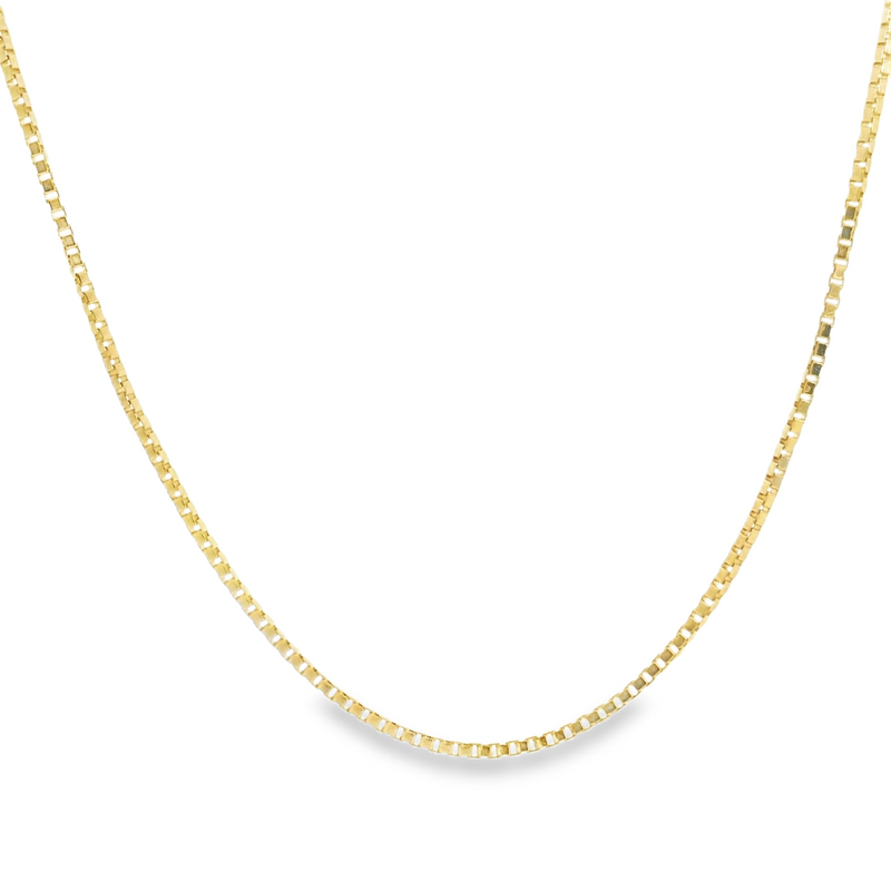 14K YG Box Chain 21"