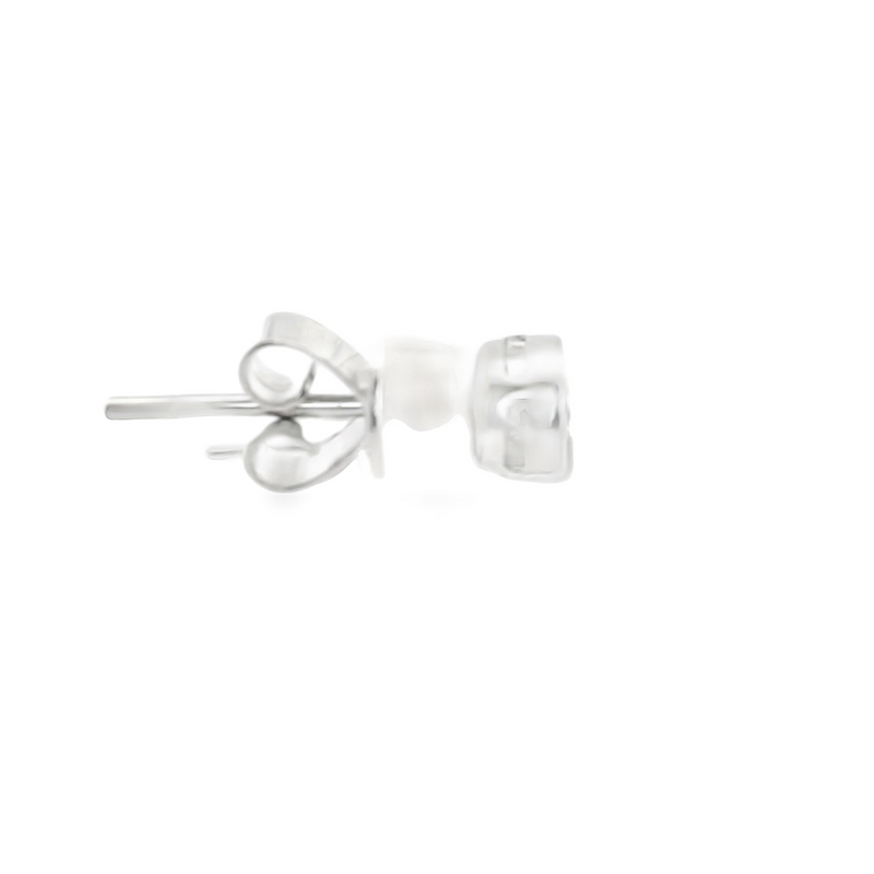 14K WG Bezel Set Diamond Studs