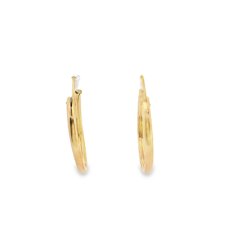 14K YG Hoop Earrings