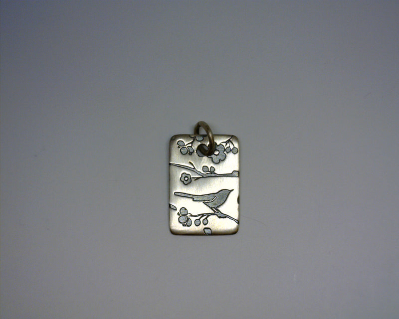 STERLING SILVER BIRDS PENDANT