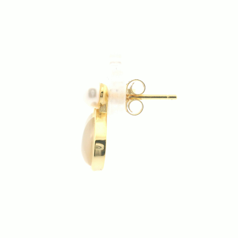 Gold Plated Gemstone Earrings
