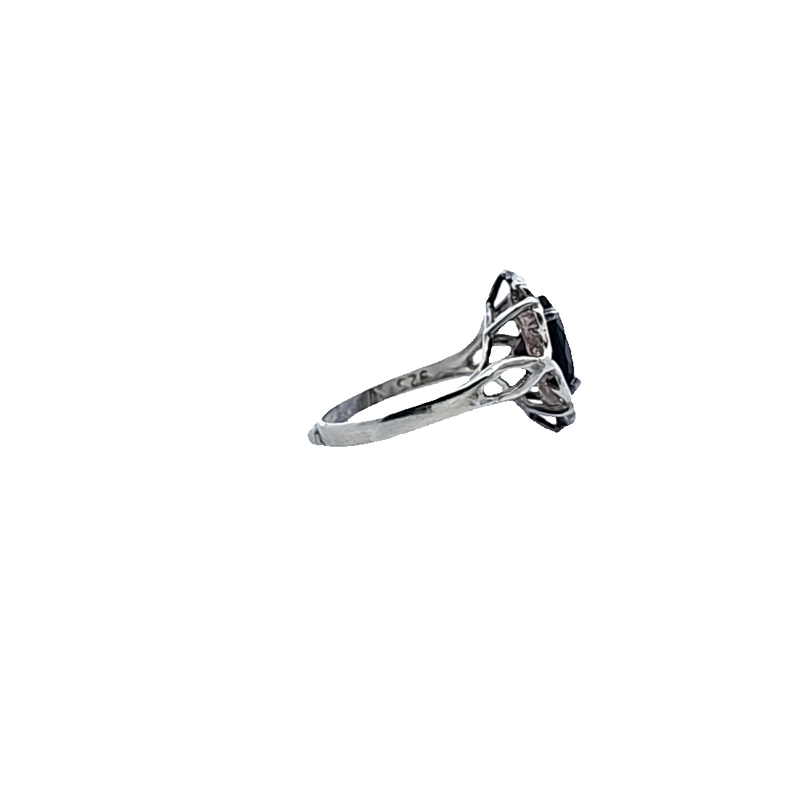 Sterling SIlver Garnet Ring Size 4.5