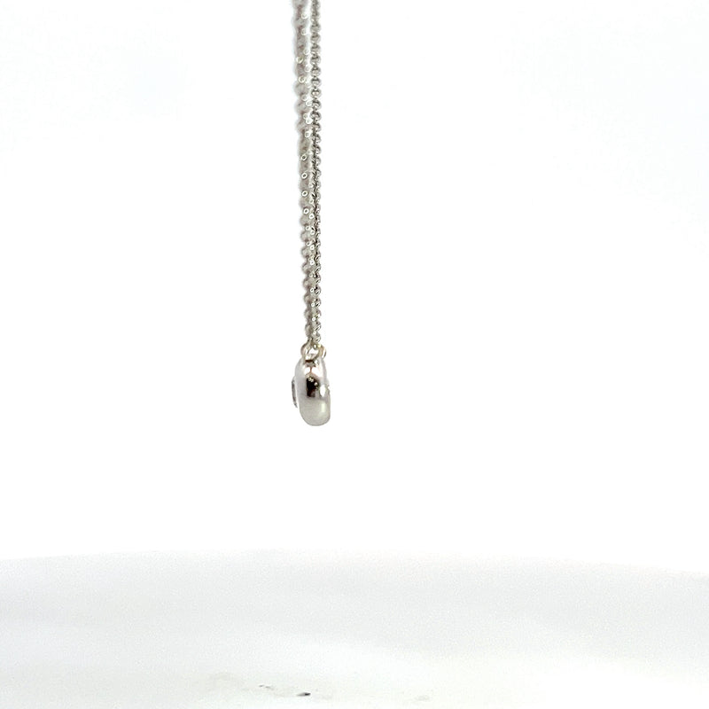 White Gold Diamond Solitaire Necklace