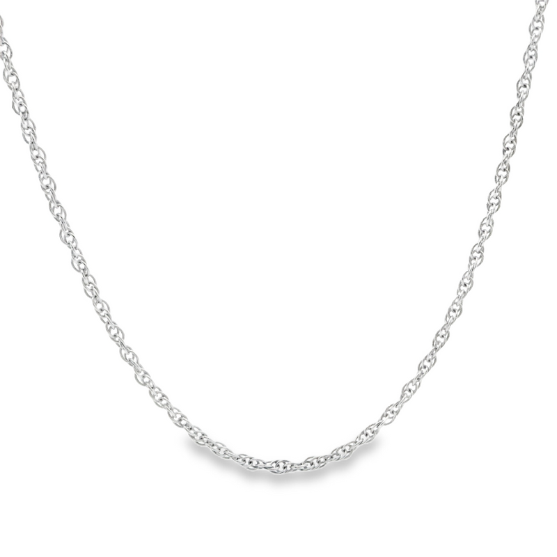 Sterling Silver Loose Rope Chain 16"