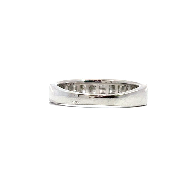 14K WG Channel Set Princess Cut Diamond Band