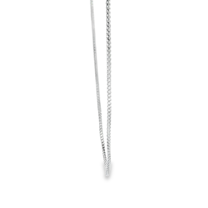 10K WG Diamond Cut Wheat Chain 20"