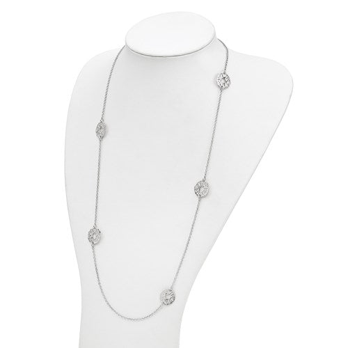 STERLING SILVER STATION NECKLA