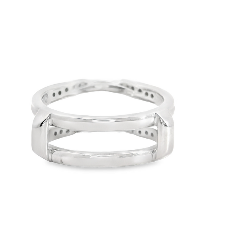 14K WG DIAMOND GUARD