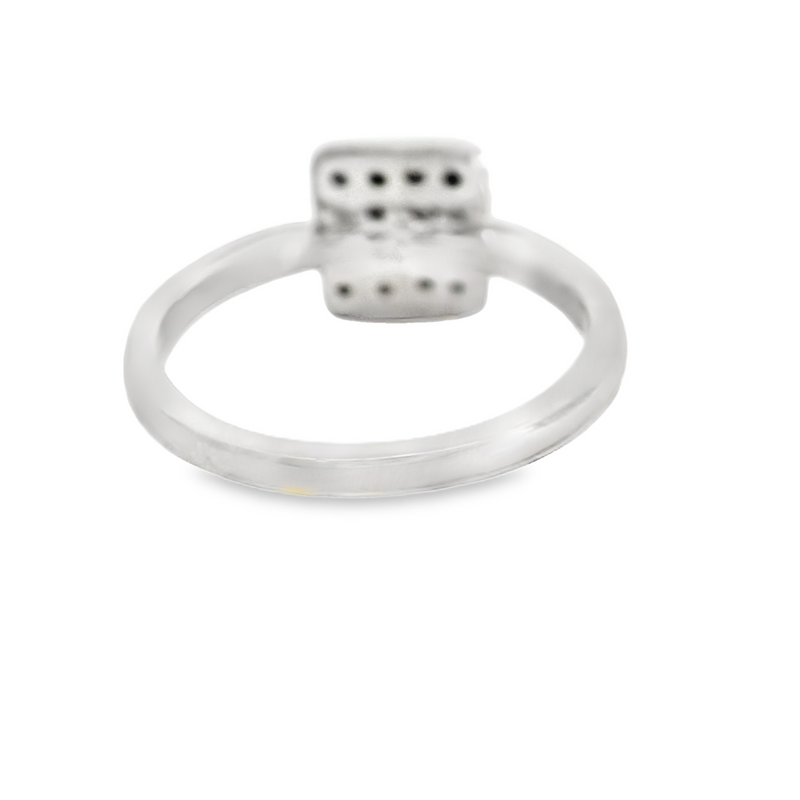14K WG Cluster Diamond Ring