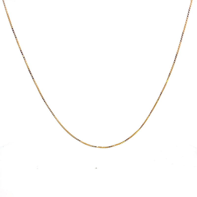 14K YG Box Chain