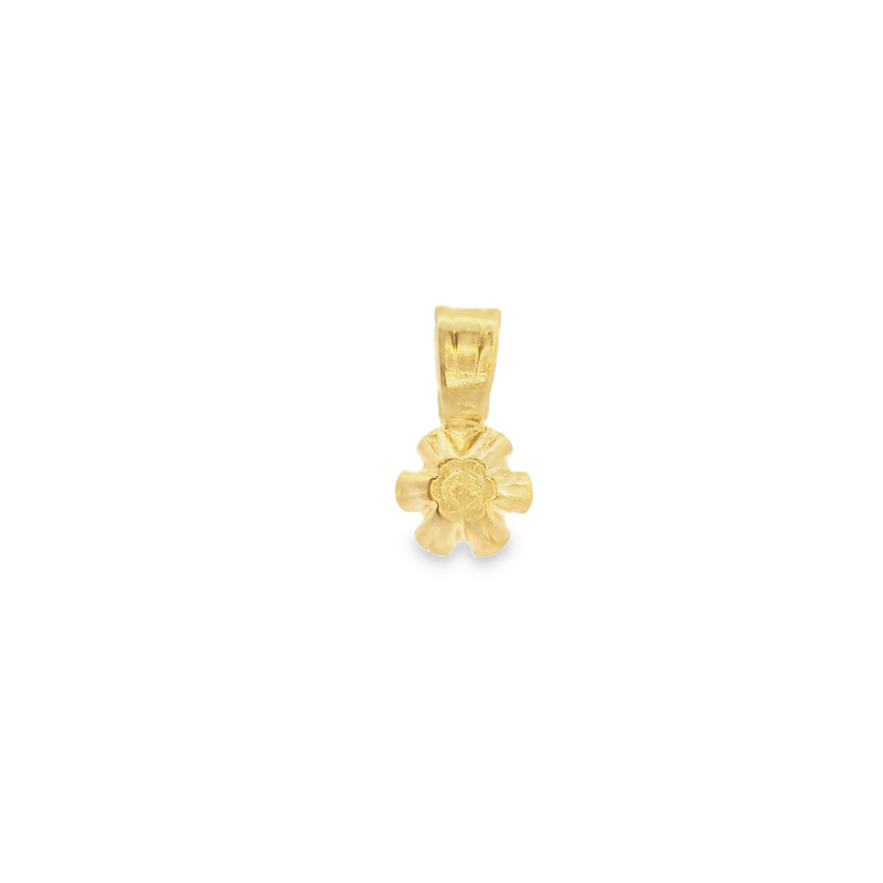 14K YG Solitaire Pendant 0.04 CT