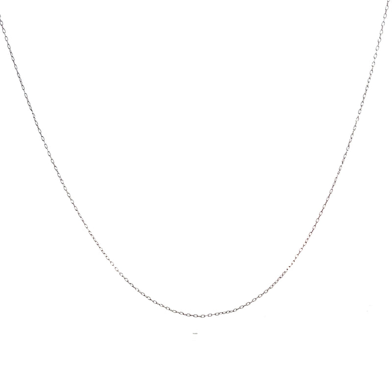 Sterling Silver Cable Link Chain 18"