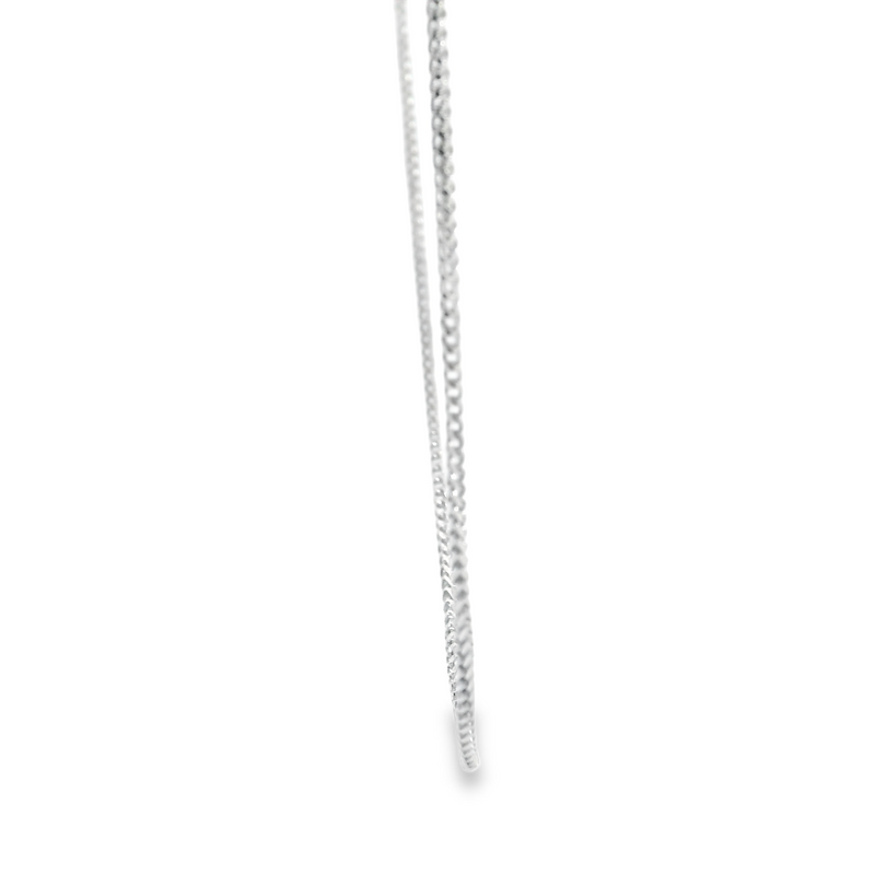 10K WG Diamond Cut Wheat Chain 16"