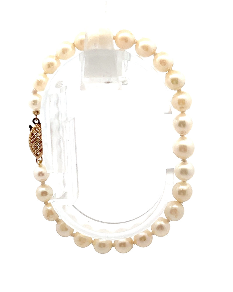 14K YG Freshwater Pearl Bracelet