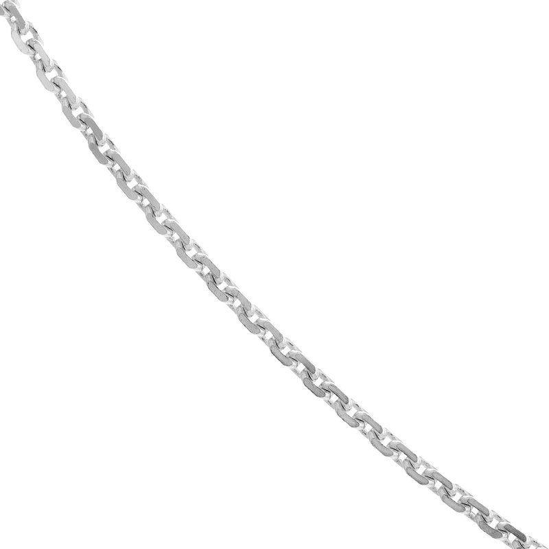 10K WG Diamond Cut Cable Chain 20"