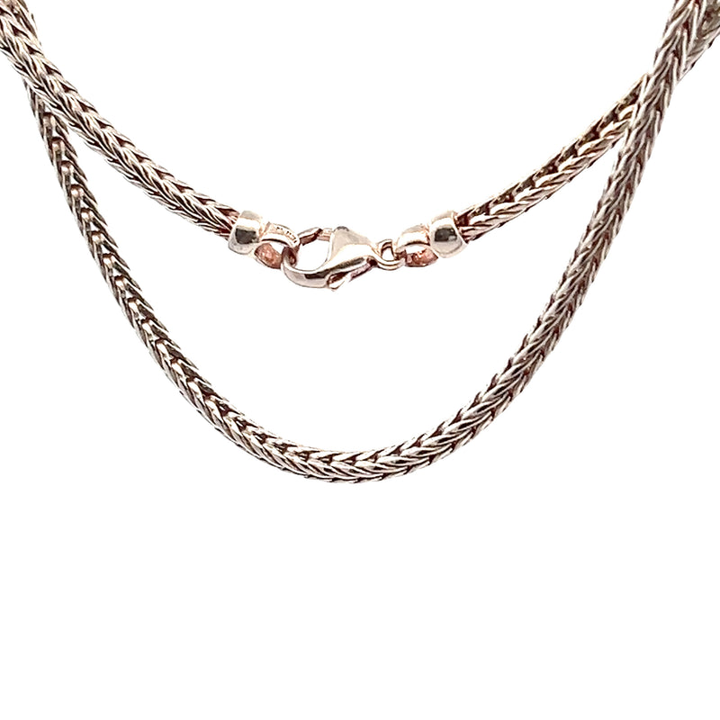 Sterling Silver 18" Square Wheat Chain