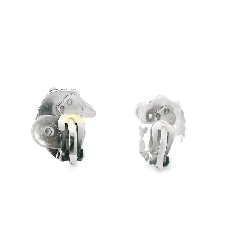 Sterling Silver Native American Turquoise Clip On Earrings