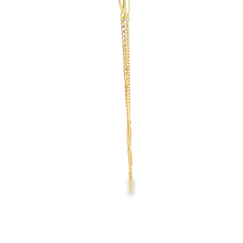 14K YG Fancy Link Chain 16"