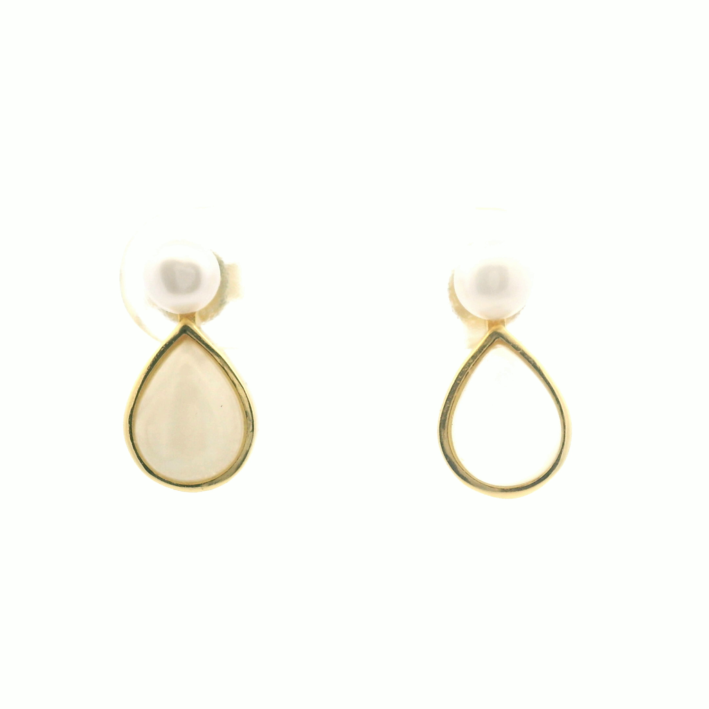 Gold Plated Gemstone Earrings