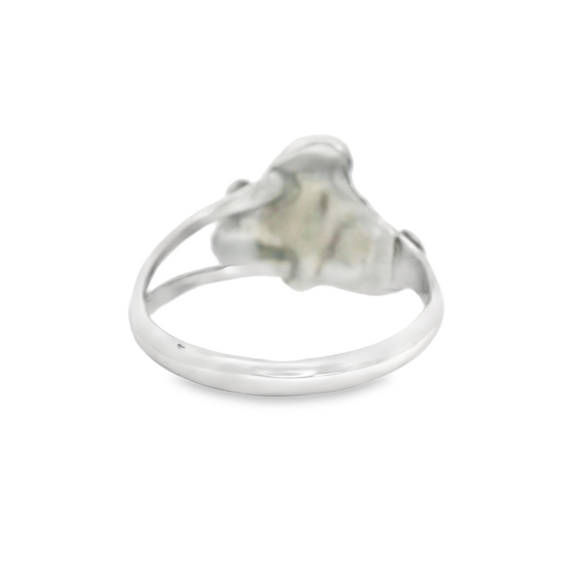 Sterling Silver Onyx Ring Size 9.25