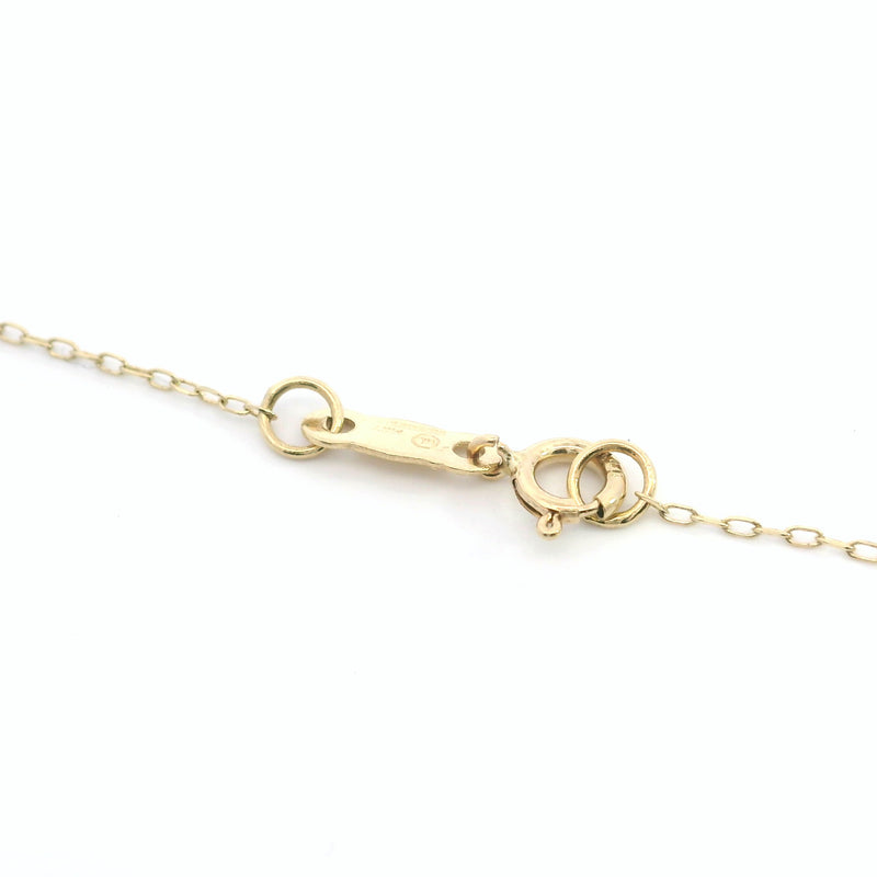 14K YG Diamond Cut Cable Link Chain 18"