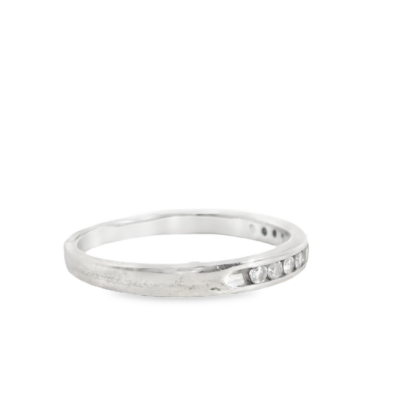 14K WG Channel Set Diamond Band