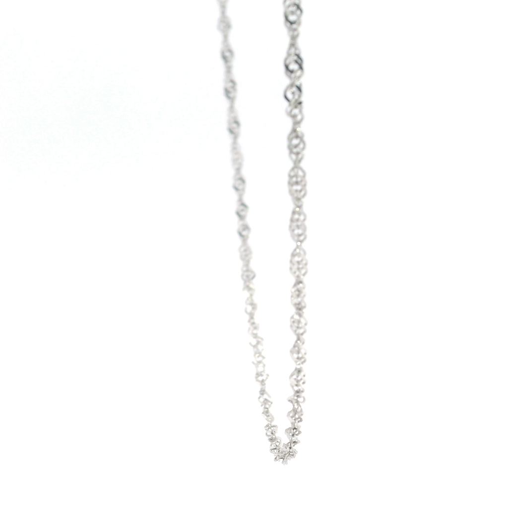 14K WG Loose Rope Chain 17.5"