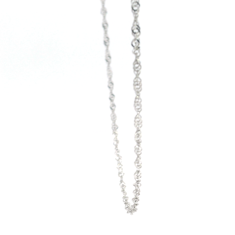 14K WG Loose Rope Chain 17.5"