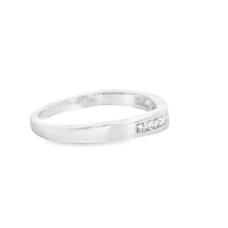 14K WG CURVED CHANNEL SET