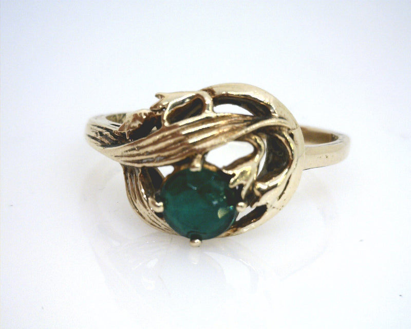 10K YG Emerald Ring