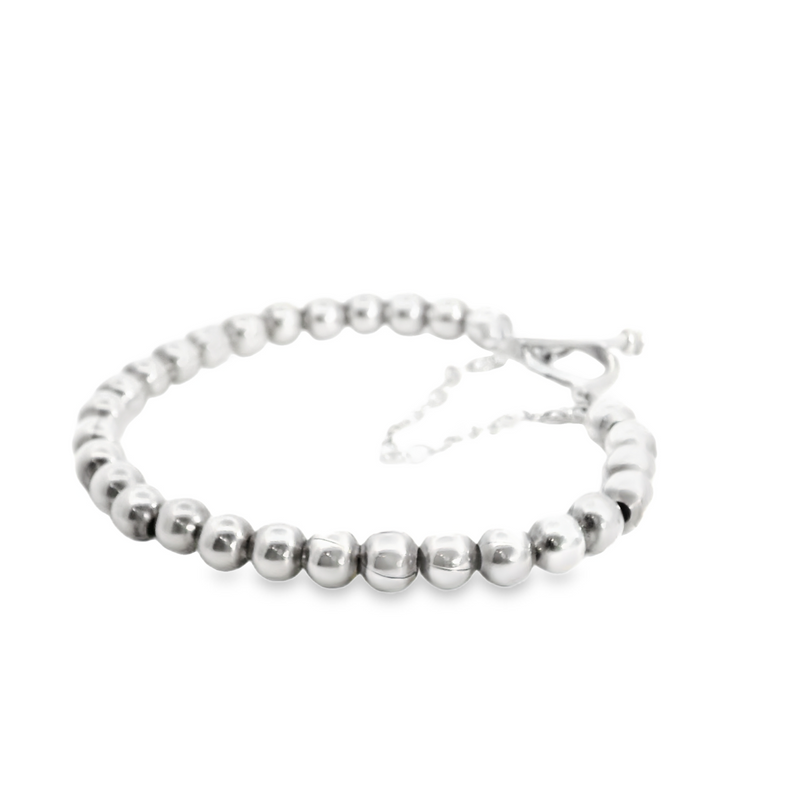 Sterling Silver Beaded Bracelet