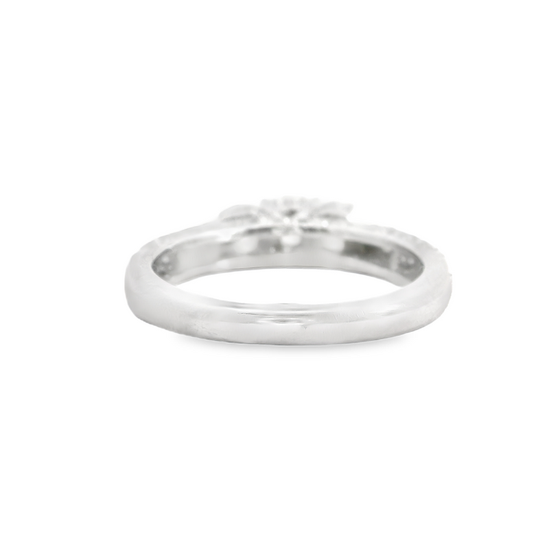 14K WG 3 STONE DIAMOND RING