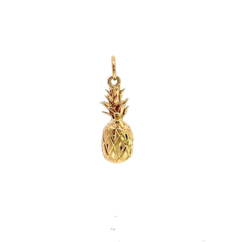 14K YG Pineapple Charm