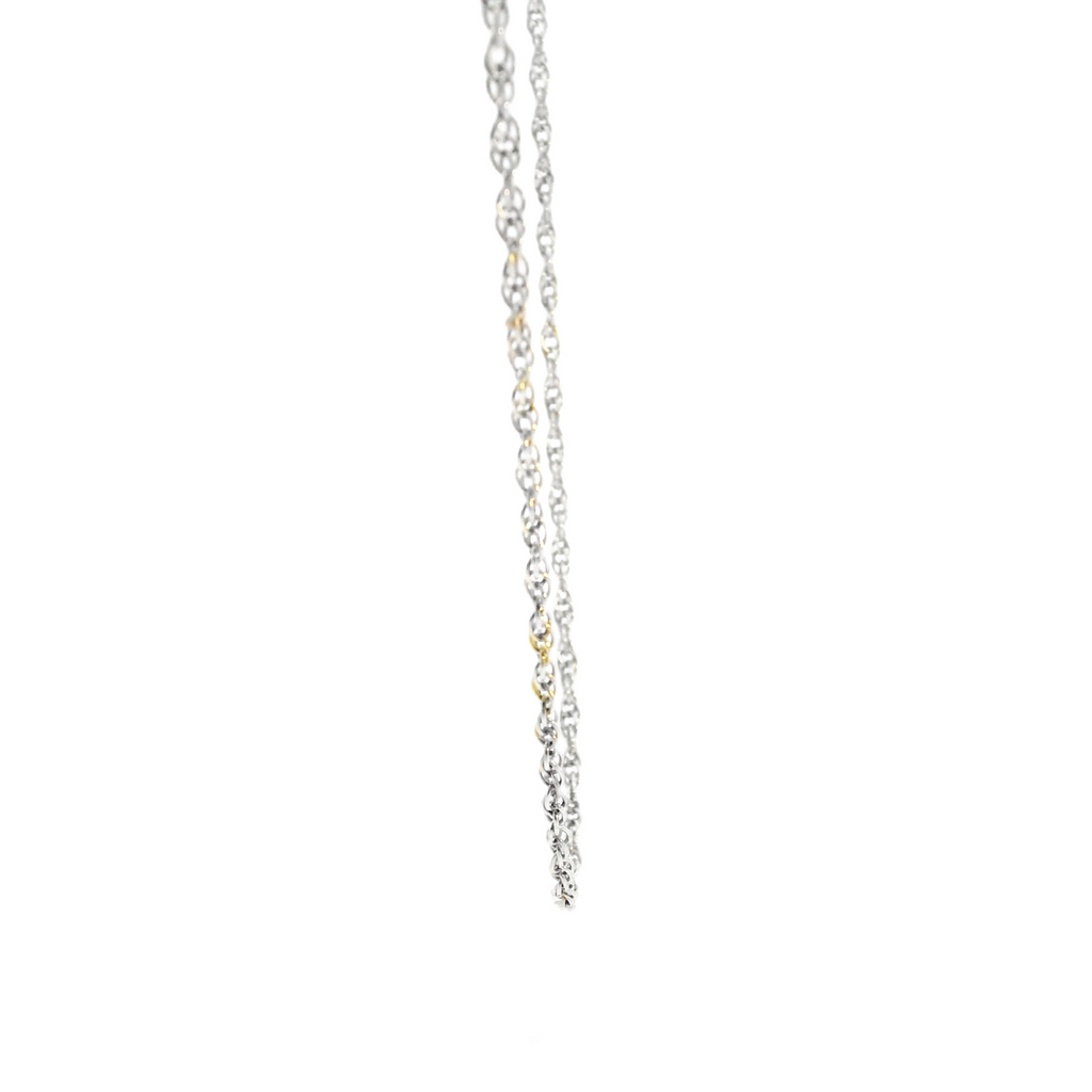 Sterling Silver Loose Rope Chain 19"