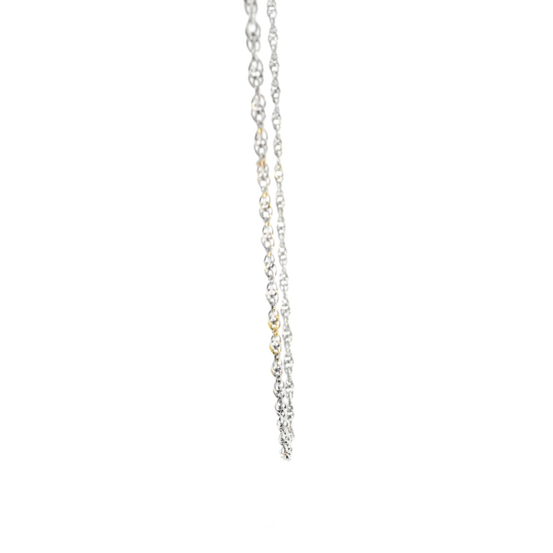 Sterling Silver Loose Rope Chain 19"