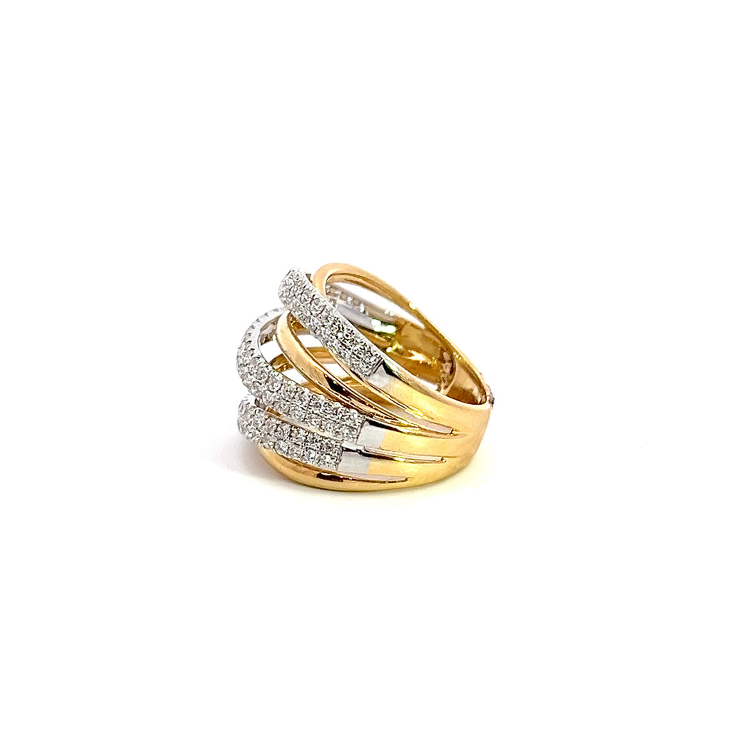 18K YG Diamond Fashion Ring