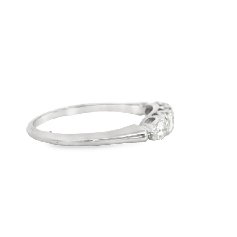 18K WG Diamond Wedding Band
