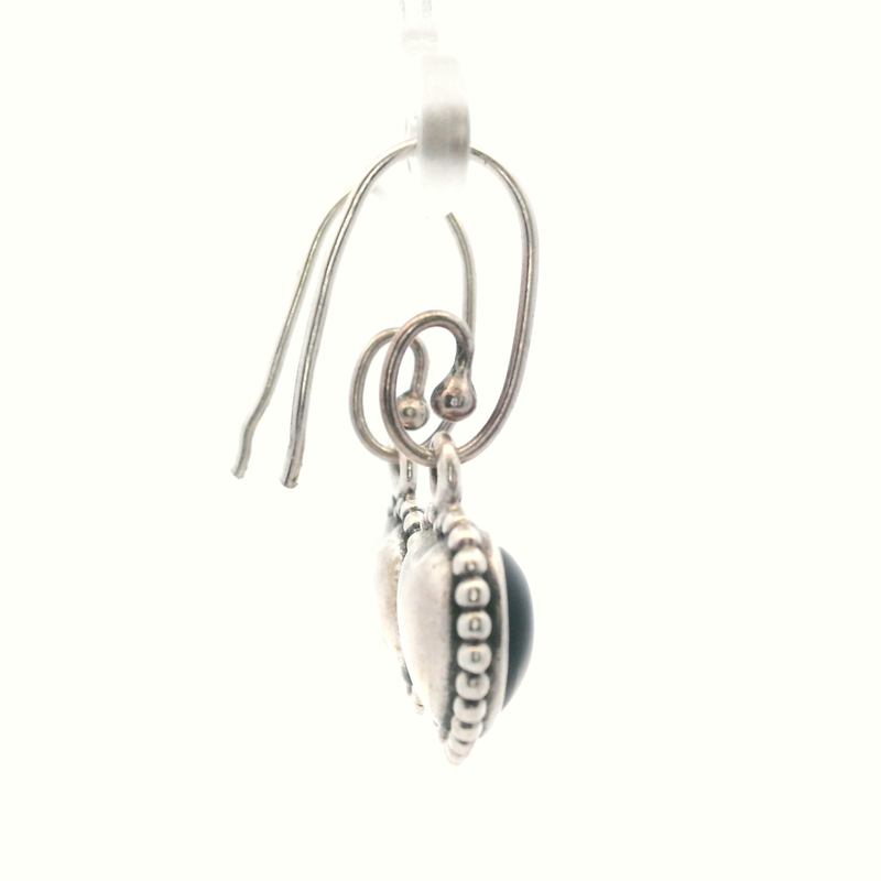 Pandora Sterling Silver Reversible Heart Earrings