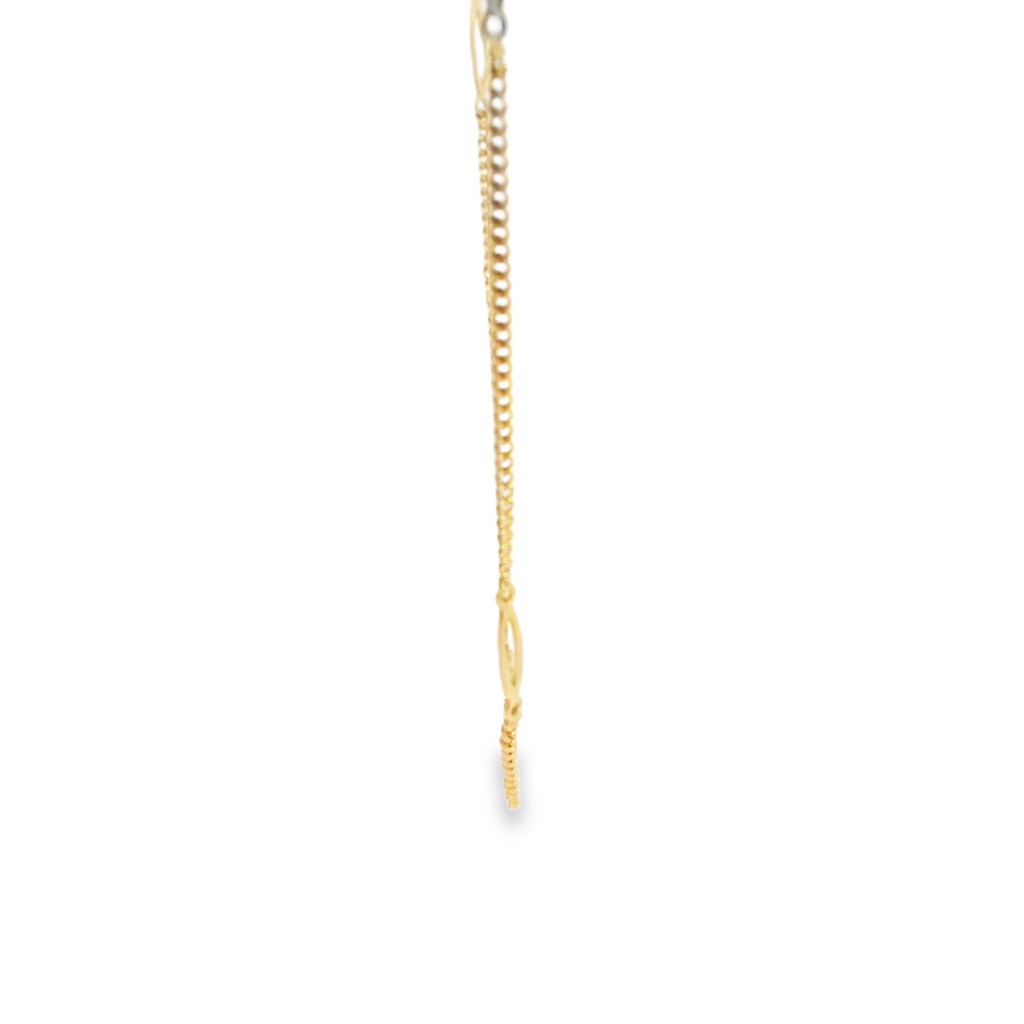 14K YG Fancy Link Chain 16"