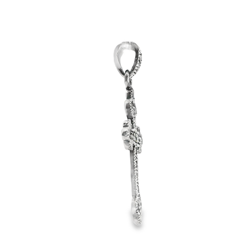Sterling Sliver Marcasite Cross