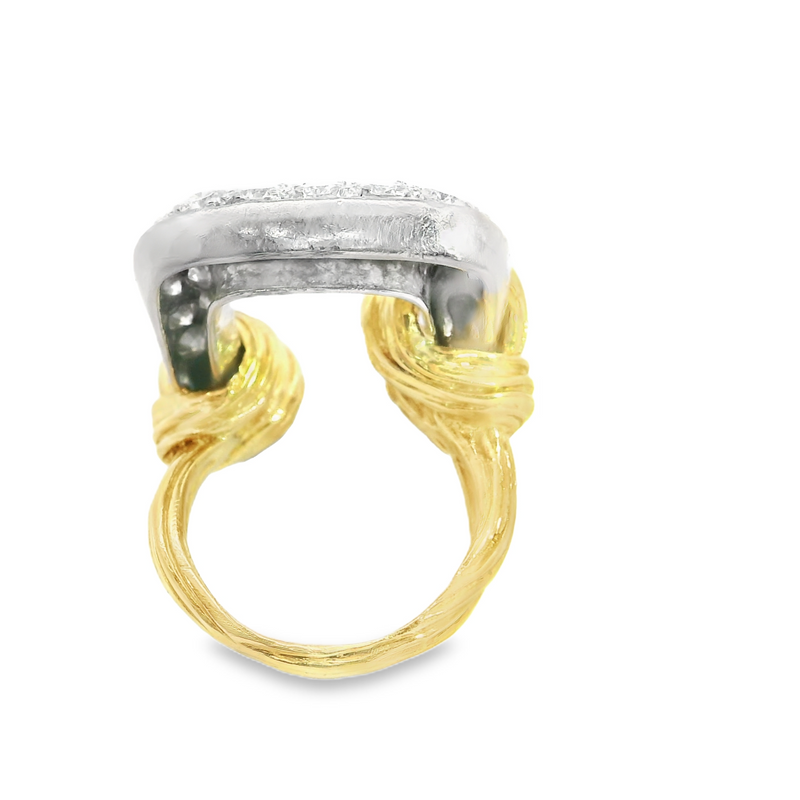 Kutchinsky 18K & Platinum Diamond Ring