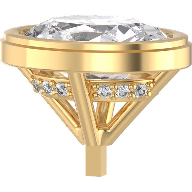 14K Y Lab Hidden Halo Custom B