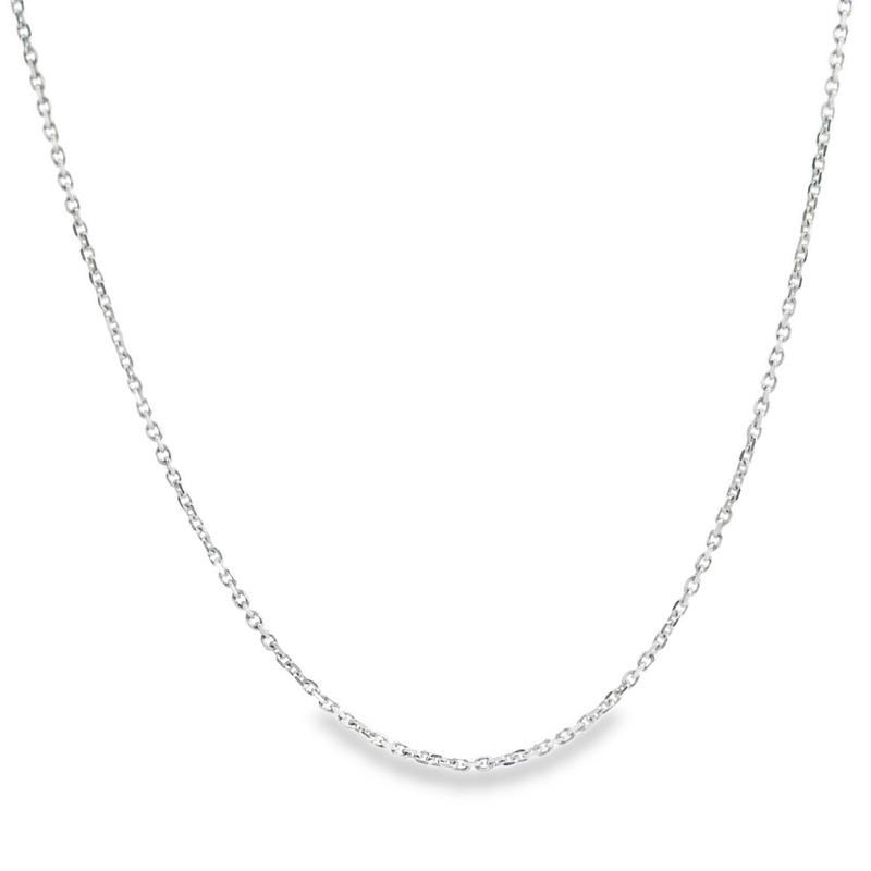 10K WG Diamond Cut Cable Chain 20