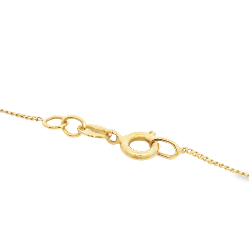 10K Micro Curb Link Chain 16"