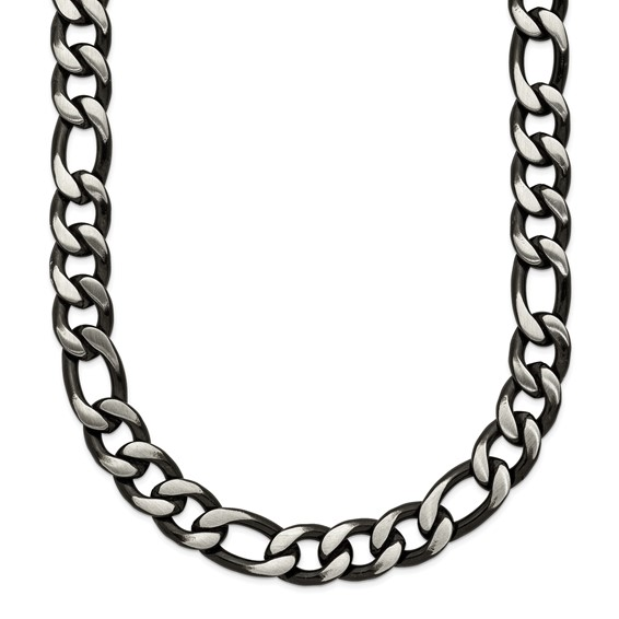 Stainless Steel with Black IP Plating Chain