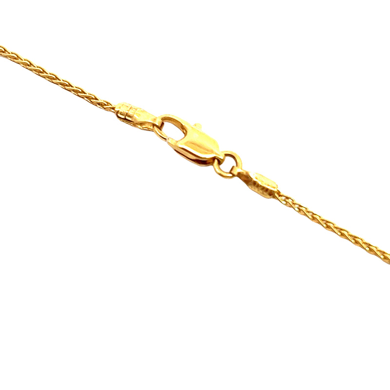 18K YG Wheat Chain