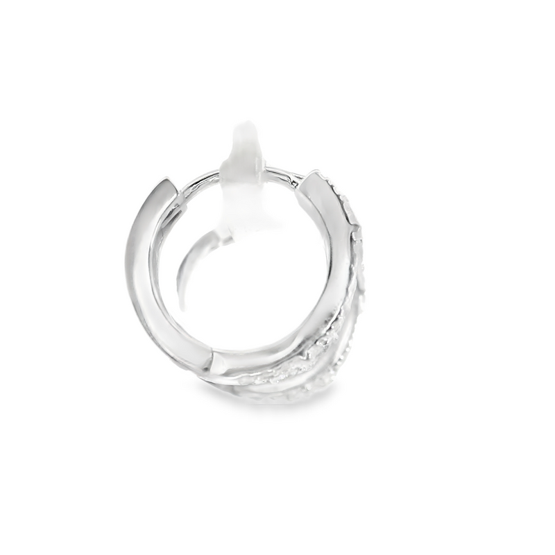 Sterling Silver CZ Hoops